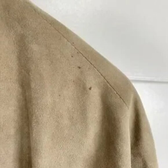 Eskandar Suede Leather Jacket Womens One Size Open Front Kimono England Luxury - Picture 3 of 15